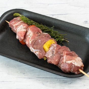 Κοντοσούβλι Χοιρινό με πιπεριές (2τμχ/700gr)